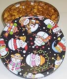 Gourmet Food : Scott's Cakes Peanut Butter Pretzel Nuggets in a Happy Snowman Tin