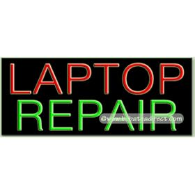Laptop Repair Neon Sign