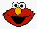 Sesame Street - Elmo Face Shot - Sticker / Decal