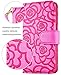 iPhone 6 Plus Wallet Case, FLYEE Premium Vintage Emboss Flower Flip Wallet Shell PU Leather Magnetic Cover Skin with Detachable Wrist Strap Case for iPhone 6/6s Plus 5.5