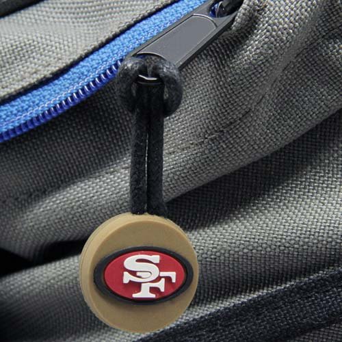 San Francisco 49ers Zipper Pull Charm Tag Set Luggage Pet Id Nfl