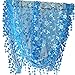 TOPEKA Women's Lace Tassel Soft Triangle Fashion Scarf Neck Wrap Scarves Acid Blue