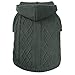 Blueberry Pet Elite & Cool Cable Hooded Dog Sweater in Gray, Back Length 10