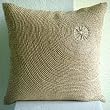 Back To Earth - Throw Pillow Covers - Linen Pilllow Cover with Jute Embroidery