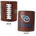 CC30 Tennessee Titans NFL Football Beer Can Coozy Holder (Real Wilson Leather)