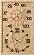 Chaney Instrument 10-Inch by 14-1/2-Inch Sun & Moon Clock/Thermometer Combo