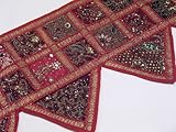 Decorative Window Door Decor Indian Style Decorating Kundan Patchwork Valance