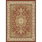 Home Dynamix Royalty, Traditional Area Rug 7-foot 8-Inches By 10 -Foot 4-Inches RED By Sheetsnthings