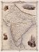 1800's BRITISH INDIA DELHI BOMBAY MAP VINTAGE POSTER