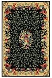 Rooster Garden Area Rug, 2'6"x4'2", BLACK