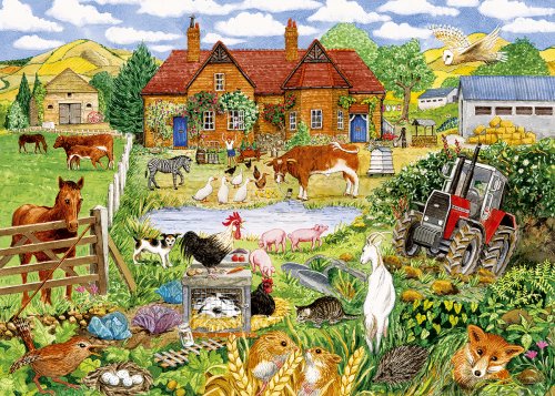 Gibsons Puzzle - Alphabet Farm - 500 Piece Jigsaw