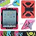 NEW Shockproof Dirt Snow Sand Proof Extreme Army Military Heavy Duty Cover Case Kickstand for Apple iPad 5 Air @XYG (9-pink/black)