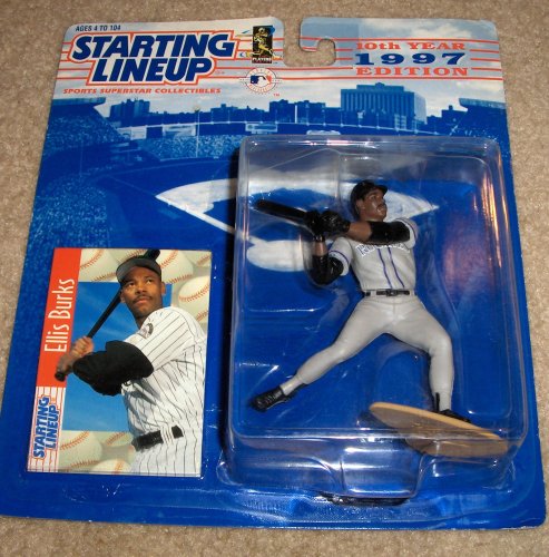 MLB Action Figure: 1997 Ellis Burks MLB Starting Lineup Figure-MLB Action Figure-MLB Figures-Major League Baseball Action Figures-Major League Baseball Figures-Baseball Action Figures