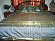 7p Air Force Blue Sari India Bedding Bedspread Duvet King/ Queen.