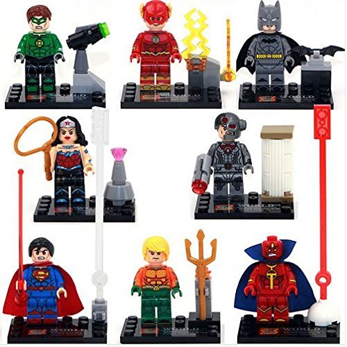 LipstickIndy® 2016 Brand New Batman v Superman Dawn Woderwoman Minifigure Superhero Action Figure with weapons