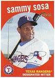 2008 Topps Heritage 151 Sammy Sosa (Baseball Cards) Texas Rangers [Misc.]