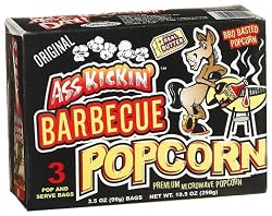 Ass Kickin' Bbq Popcorn, 3.5-Ounce Boxes (Pack of 6)
