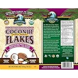 Coconut, Dehydrated at 98 Degrees, Unsweetened, Certified Organic, Small Flakes, 1 lb.