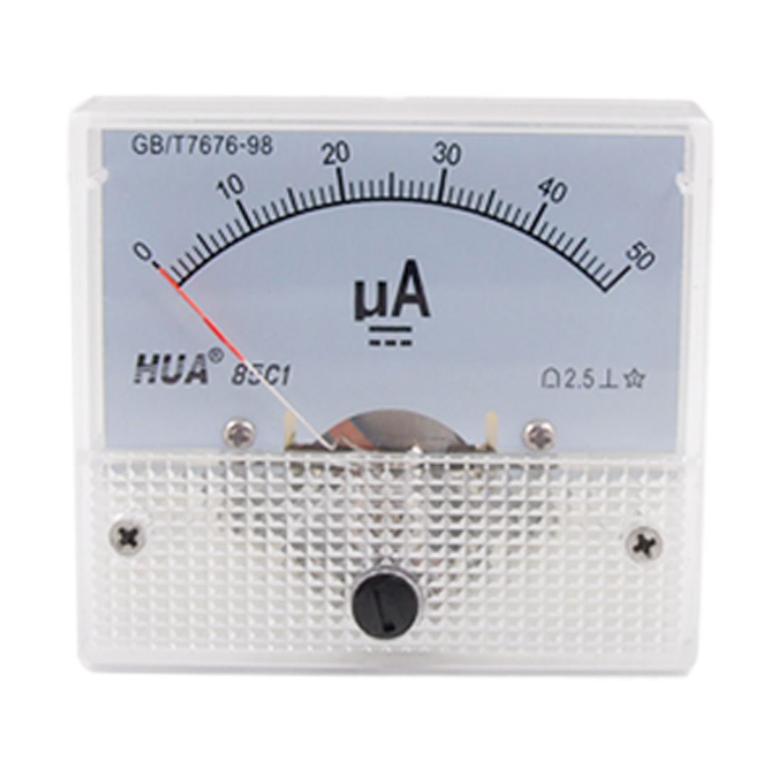 Class 2.5 Accuracy DC 0-50uA Analog Panel Meter Ammeter
