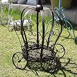 ガーデンスタンド 植木鉢台 園芸グッズ アンティークブロンズ/トロッコプランター