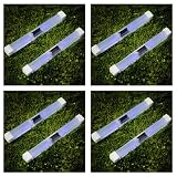 Super Bright Long Life Wireless 2 Blue LED Pathway Plastic Solar Light Gl91c - 8 Pcs