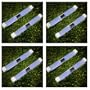 Super Bright Long Life Wireless 2 Blue LED Pathway Plastic Solar Light Gl91c - 8 Pcs