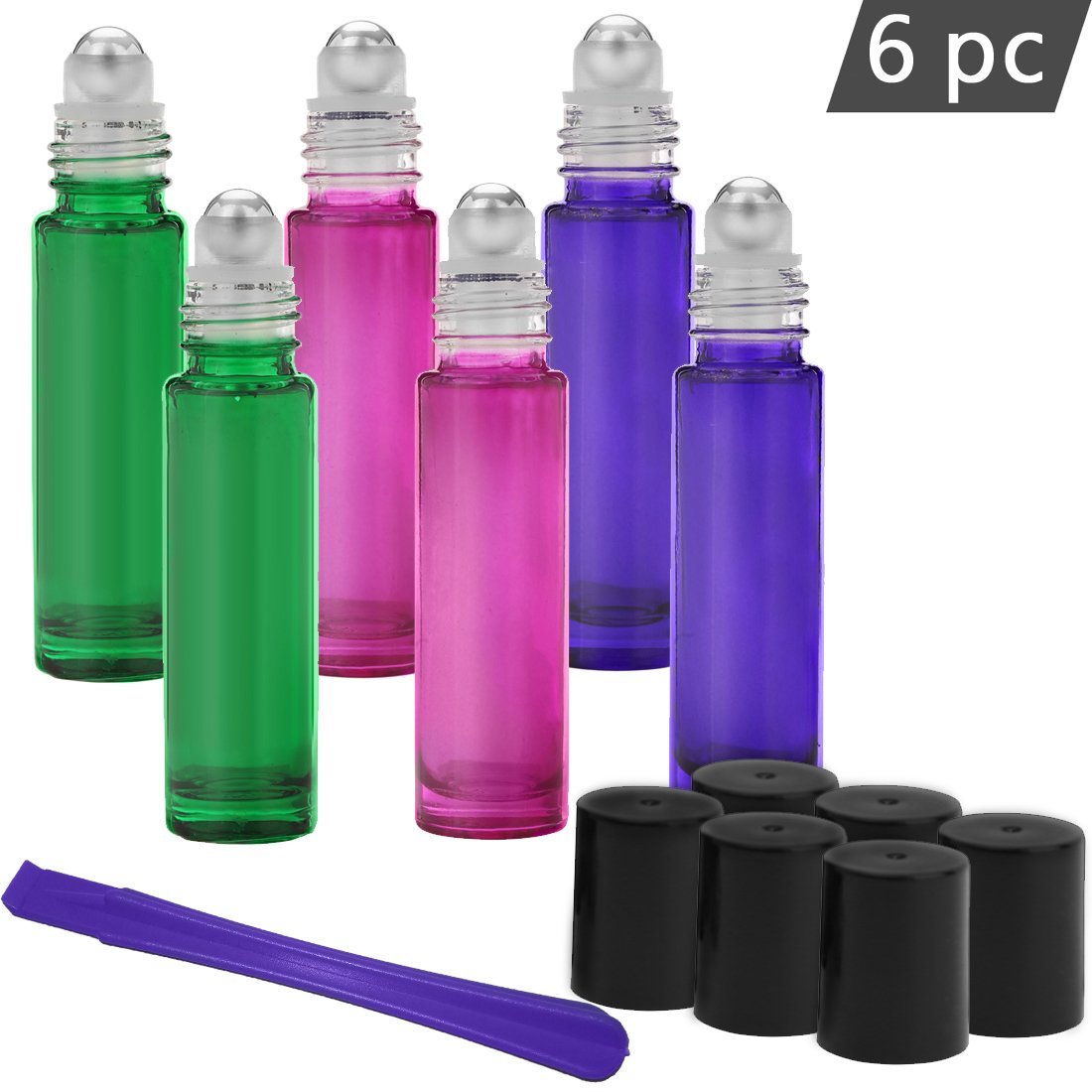 Roller Bottles 10ml Premium Quality Glass Refillable Essential Oil