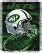 New York Jets Spiral Series Jacquard Throw Blanket - NFL Football Fan Shop Sports Team Merchandise