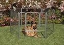 Precision Pet Courtyard Kennel, Silver Crackle