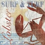 Seafood II - Artist: Veronique - Art Print Poster Size: 12.00 by 12.00 inches