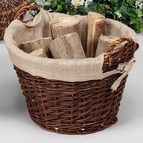 HOLZKORB 47X36CM WEIDE/JUTE 29129-16