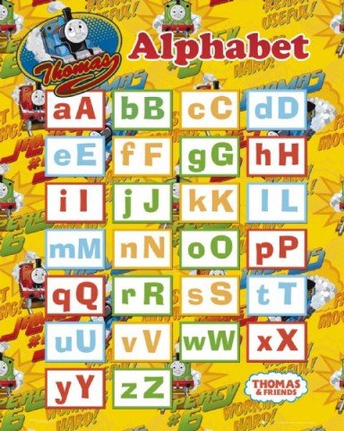 Thomas and Friends - Alphabet - Mini Poster - 40cm x 50cm