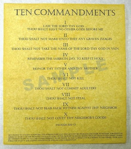 Catholic Ten Commandments Poster images