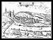 Franz Hogenberg (Arnsberg, general view with castle) Framed Art Poster Print - 11 X 17