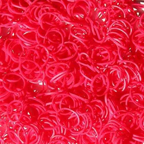 Red Color Loom Rubber Bands Bracelet Making