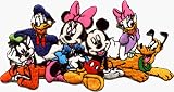 Mickey Mouse, Goofy, Donald Duck, Minnie Mouse, Daisy Duck & Pluto - Embroidered Iron On or Sew On Patch (Disney)