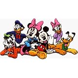 Mickey Mouse, Goofy, Donald Duck, Minnie Mouse, Daisy Duck & Pluto - Embroidered Iron On or Sew On Patch (Disney)