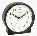 Chaney 47575 Sydney - Black alarm with light and snooze. Luminous hands and markers for easy night viewing. 4 InchH x 4 InchW