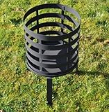 Feuerkorb / Feuerschale Höhe 61cm - Schwarz
