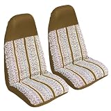Coverking SPC74 Tan High Luxury Universal Fit Seat Cover- Set of 2