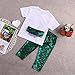 Baby Girls Cute Shell T-shirt + Mermaid Pants Outfit with Headband