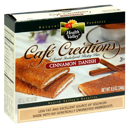 Health Valley Cafe Creations, Cinnamon Danish, 8.5-Ounce Boxes (Pack of 6) by Health Valley