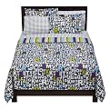Typography Mini Bed in a Bag - Gray Multicolor