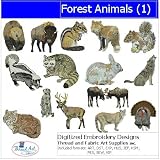 Digitized Embroidery Designs - Forest Animals(1)