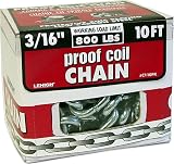  : Crawford-Lehigh C110PK 3/16-Inch-by-10-Foot Proof Coil Chain