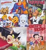 [Over 8 Hours of Classic & Lost Cartoons on 4 DVDs] Betty Boop & the Girls of Mischief / Superman / Popeye / Casper the Friendly Ghost & Many Many More... {68 Cartoons}