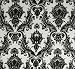 Tempaper Designs DA 005 Damsel Self-Adhesive Temporary Wallpaper, White and Black