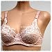  : Venus $34 Satin Shell Pink Floral Bra #0802 sz 34A