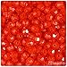 BeadTin Fire Red Transparent 8mm Faceted Round Craft Beads (450pcs)