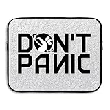 AHOO Custom Don't Panic Logo Waterproof Tablet Zipper Case Bag Size 15 Inch